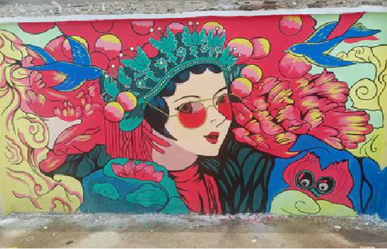 环江墙体彩绘-网红墙