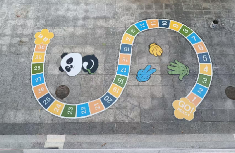 环江地面游戏彩绘