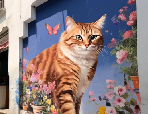 环江自己绘制有个性的手绘墙