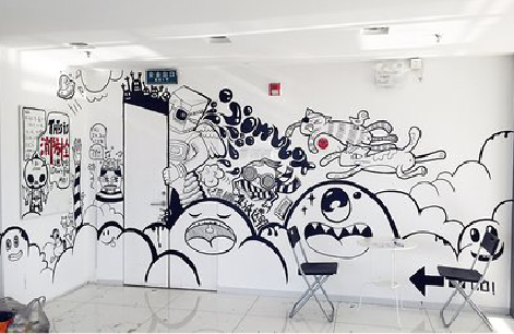 环江手绘墙并非传统涂鸦。